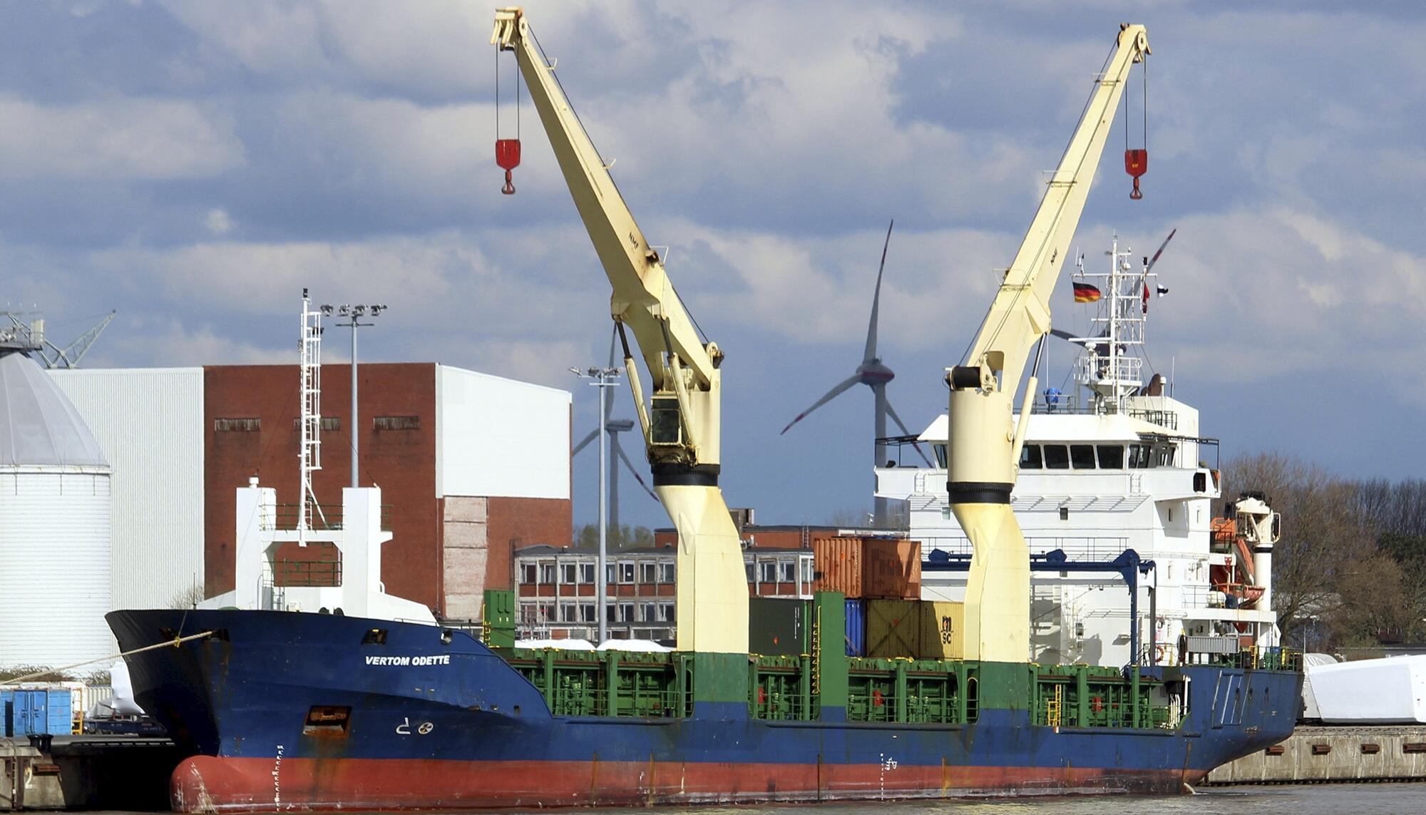 El buque ‘Verton Odette’ aparecía en una filtración como el segundo buque que transportaba armas a Israel junto al ‘Borkum’.